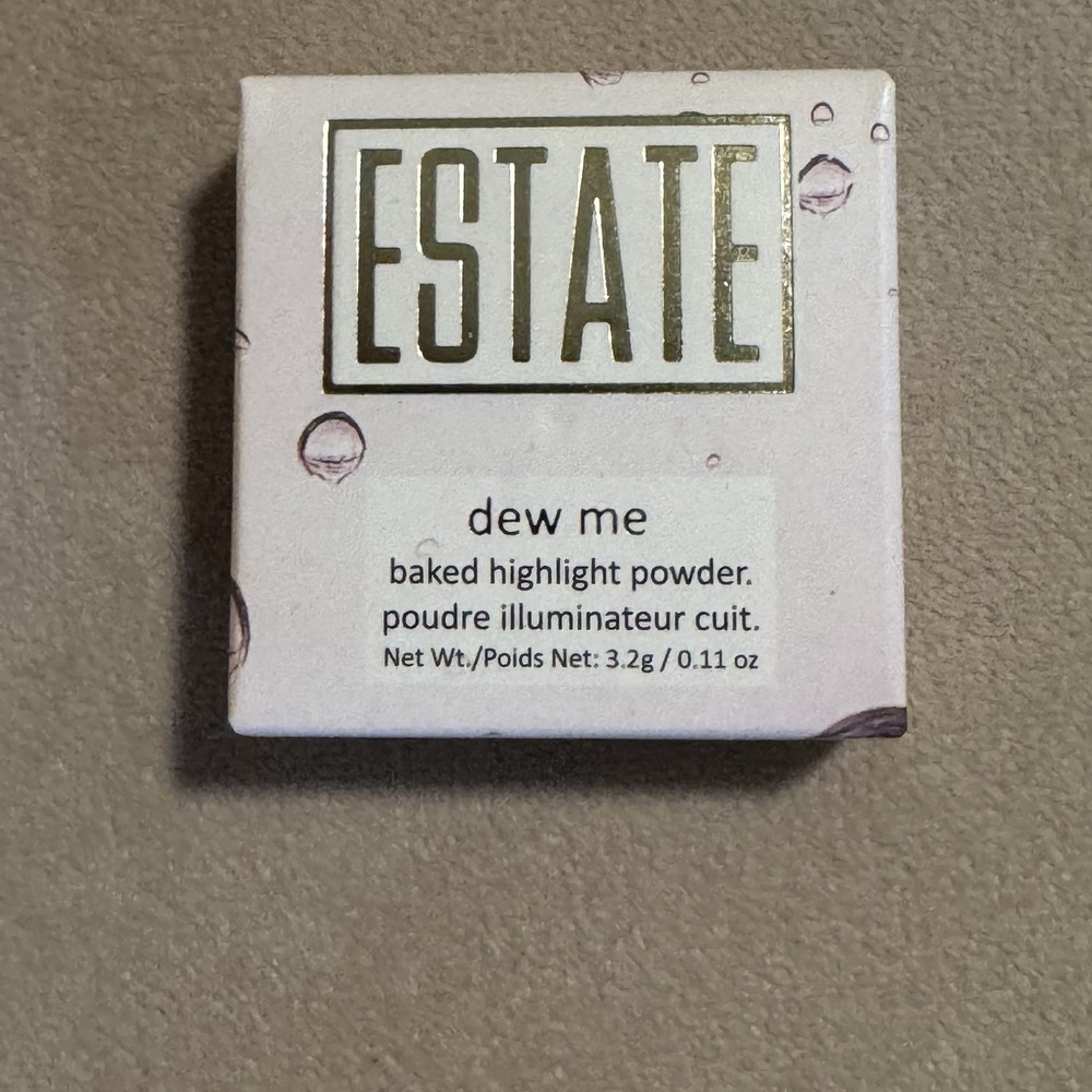 Estate Cosmetics Dew Me Baked Highlighter Powder LIT 0.1 oz Full Size
